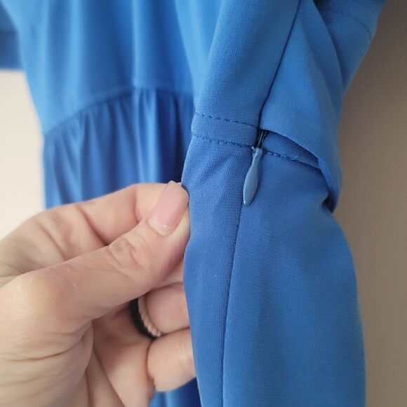 Laundry by Shelli Segal Mini Blue Dress - Size 2 - Picture 4 of 8